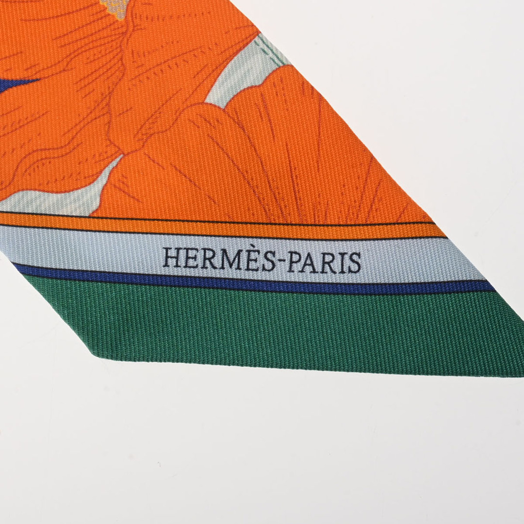 Hermes(エルメス)の新品 エルメス HERMES 064094S レディース スカーフ ブルー シルク100％ ハンドメイドのファッション小物(スカーフ)の商品写真