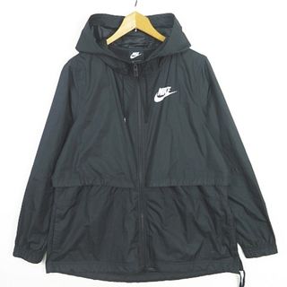 ナイキ(NIKE)のナイキ NIKE ウインドブレーカー ナイロンパーカー ジップアップ M 黒(その他)