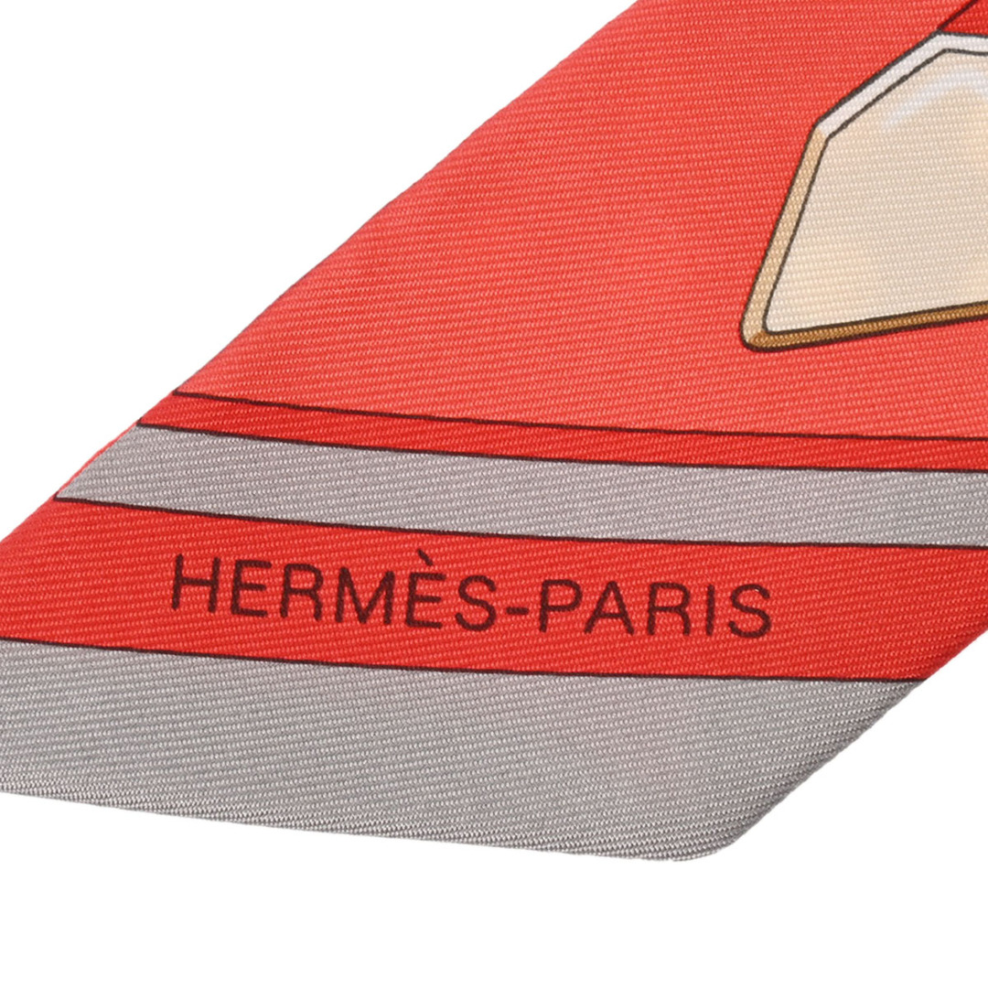 Hermes(エルメス)の新品 エルメス HERMES 063778S レディース スカーフ ピンク/オレンジ系/グレー シルク100％ レディースのファッション小物(バンダナ/スカーフ)の商品写真