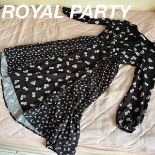 ロイヤルパーティー(ROYAL PARTY)の美品♡ROYAL PARTY 花柄 フレアワンピース(ロングワンピース/マキシワンピース)