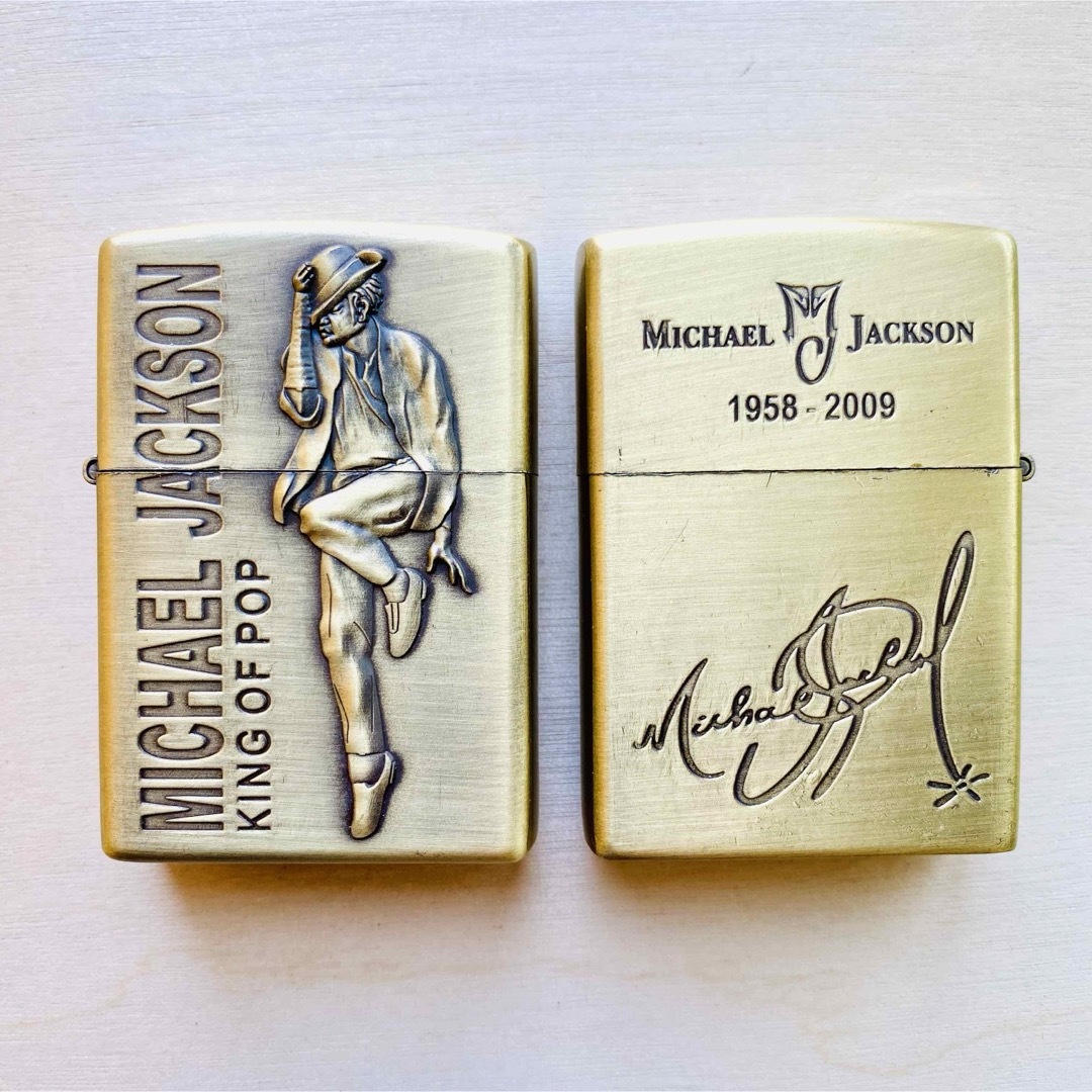 新品未使用zippo型オイルライター　オイルライター　マイケルジャクソン１　１個 メンズのファッション小物(タバコグッズ)の商品写真