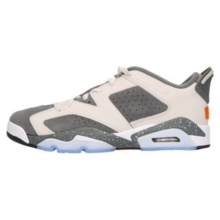 ナイキ(NIKE)のNIKE ナイキ ×Paris Saint Germain Air Jordan 6 Low Light Bone エアジョーダン6 ライトボーン ローカットスニーカー グレー US9.5/27.5cm DZ4133-008(スニーカー)