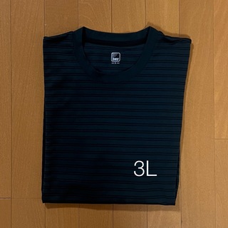 ドライTシャツ　3L　ボーダー　(Tシャツ/カットソー(半袖/袖なし))
