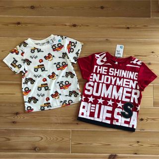 新品タグ付！110サイズ半袖Tシャツ2枚セット★男の子(Tシャツ/カットソー)