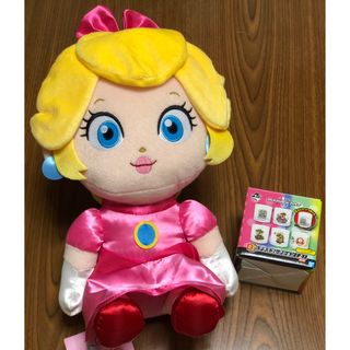 スーパーマリオ ぬいぐるみ ピーチ姫 グラスコレクション(キャラクターグッズ)