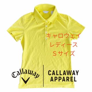 キャロウェイ(Callaway)のキャロウェイ Callaway ゴルフウェア レディース　ポロシャツ 半袖 黄色(ウエア)