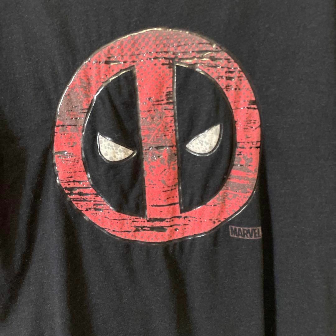 MARVEL(マーベル)のマーベル　ユニバーサルスタジオ　サイズＭ　スパイダーマン　しもふり黒　メンズ古着 メンズのトップス(Tシャツ/カットソー(半袖/袖なし))の商品写真