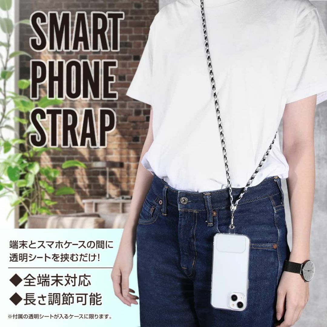 色:ネイビーレッドデジタルアルキミスト スマホ ショルダー ネック ストラ スマホ/家電/カメラのスマホアクセサリー(その他)の商品写真