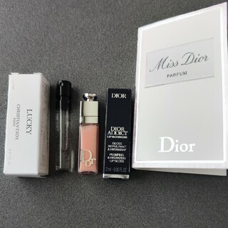 クリスチャンディオール(Christian Dior)のDIOR　リップ＆オードゥ　パルファン＆ミスディオール香水　4点セット　サンプル(その他)
