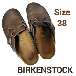 ビルケンシュトック(BIRKENSTOCK)のビルケン　ビルケンシュトック　ボストン　38　ブラウン　BIRKENSTOCK(サンダル)