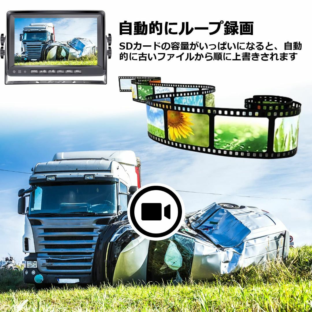 【特価商品】MJXD バックカメラ バックカメラモニターセット バックモニター  スマホ/家電/カメラのテレビ/映像機器(その他)の商品写真