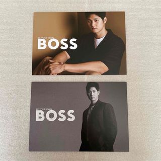 ボス(BOSS)の大谷翔平☆BOSS ポストカード2枚セット(記念品/関連グッズ)