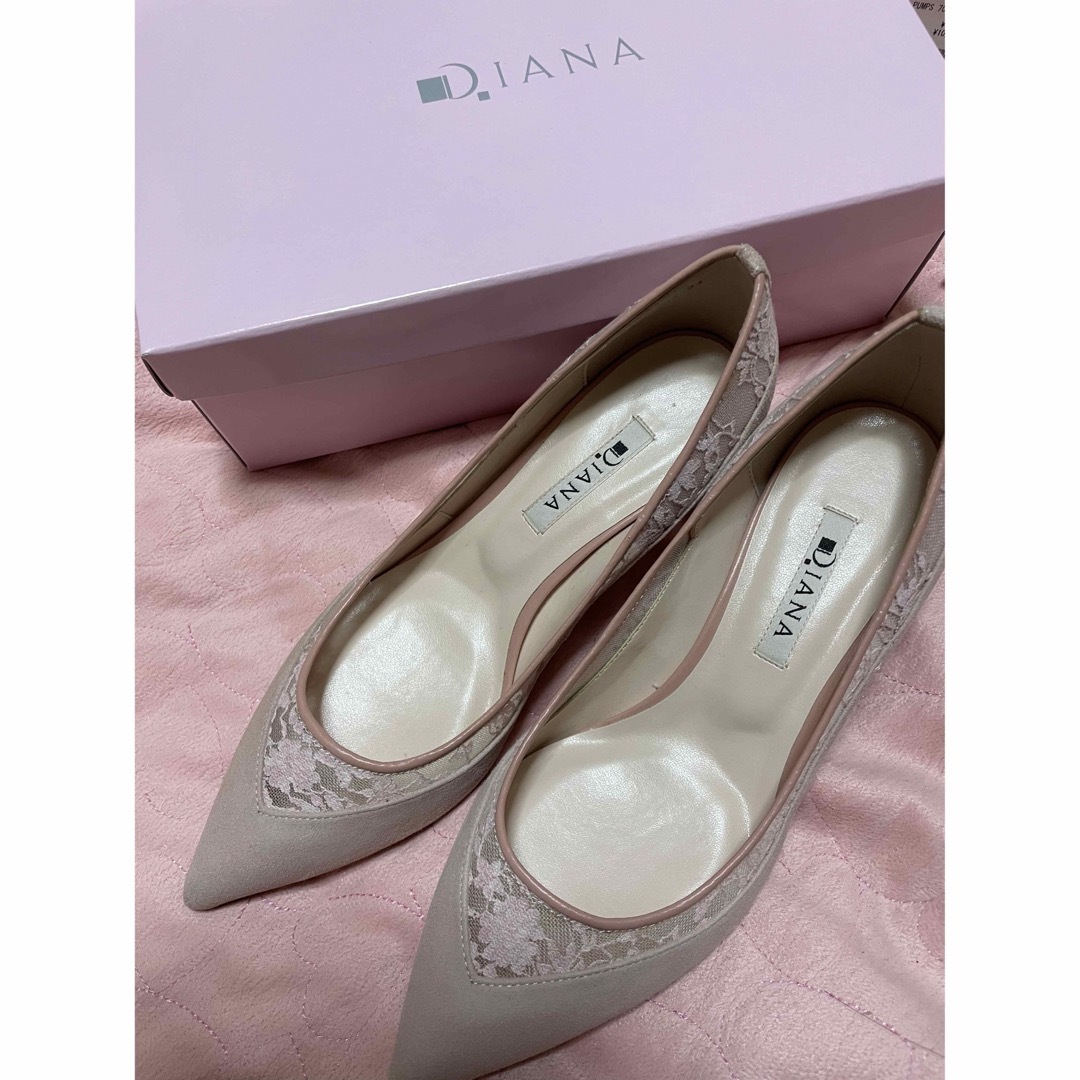 DIANA(ダイアナ)の新品未使用　ダイアナ　レース　パンプス レディースの靴/シューズ(ハイヒール/パンプス)の商品写真