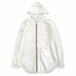 トムブラウン(THOM BROWNE)のトムブラウン オックスフォード フーデッド ジップフロント シャツ(シャツ)