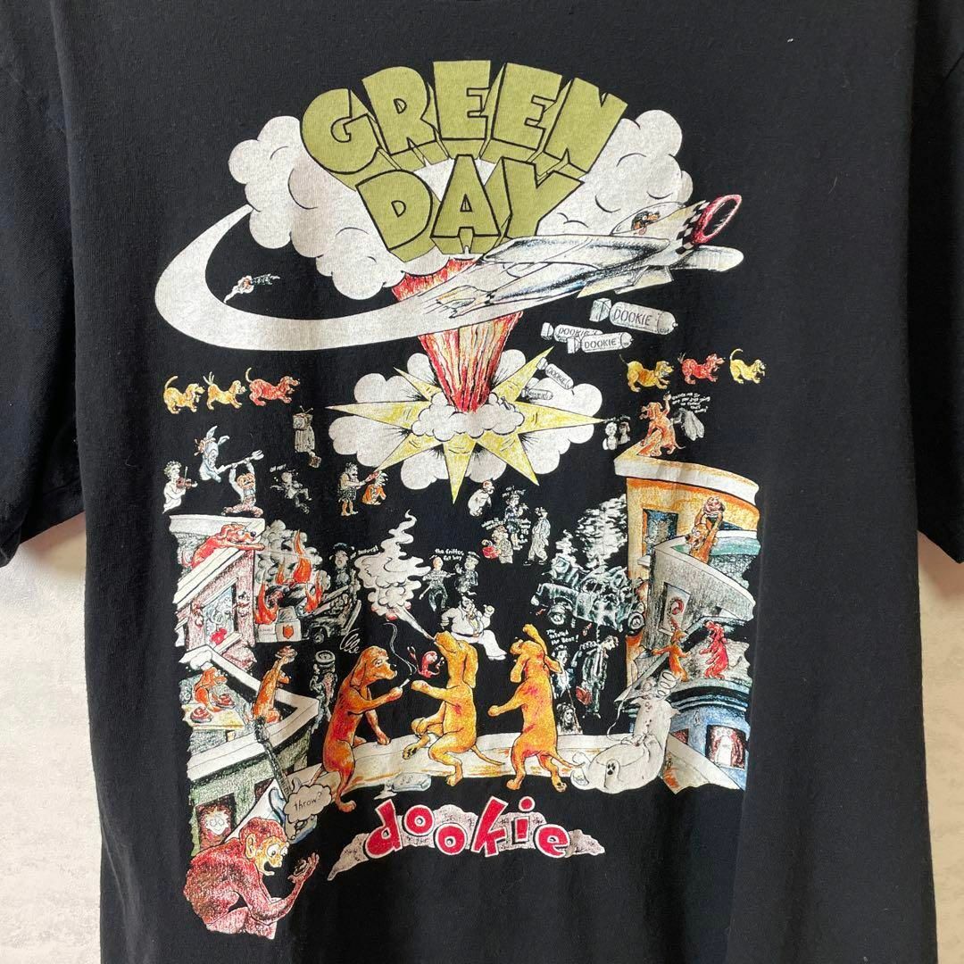 MUSIC TEE(ミュージックティー)のグリーンデイ　GRENNDAY　ドゥーキー　DOOKIE　メンズTシャツ　　古着 メンズのトップス(Tシャツ/カットソー(半袖/袖なし))の商品写真