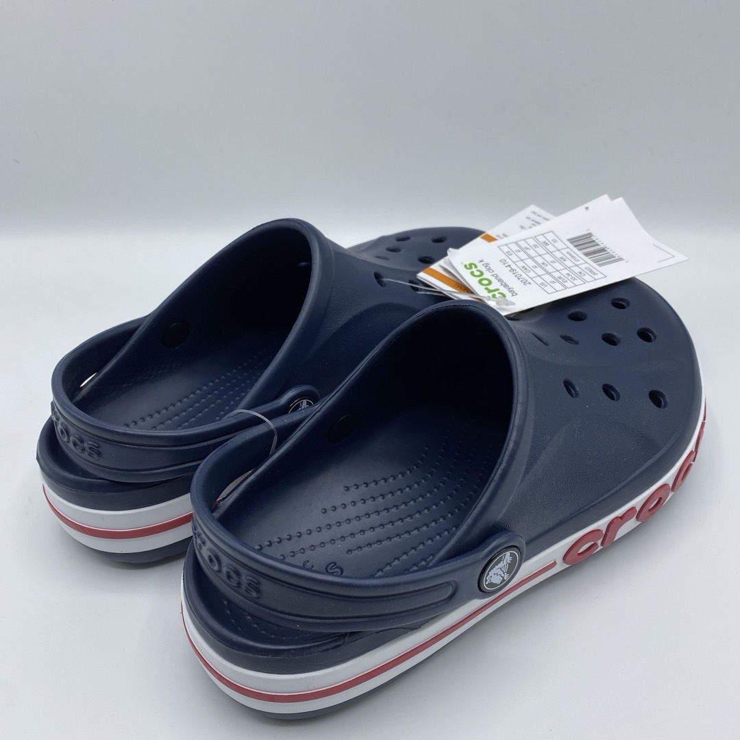 crocs(クロックス)の新品 タグ付●クロックス CROCS バヤバンド ネイビー 20cm キッズ/ベビー/マタニティのキッズ靴/シューズ(15cm~)(サンダル)の商品写真