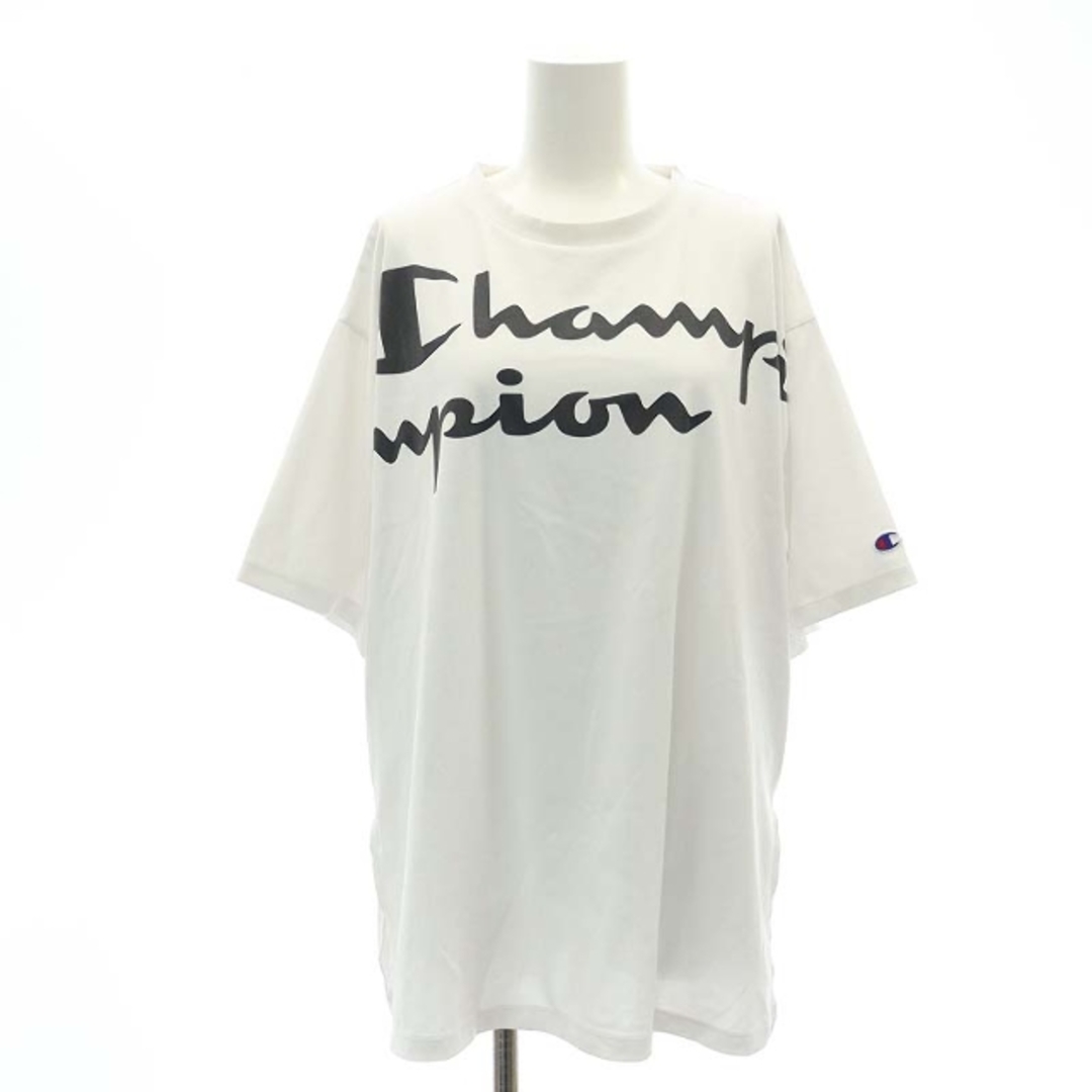 Champion(チャンピオン)のチャンピオン ショートスリーブTシャツ カットソー ロゴ スポーツウェア M 白 レディースのトップス(Tシャツ(半袖/袖なし))の商品写真