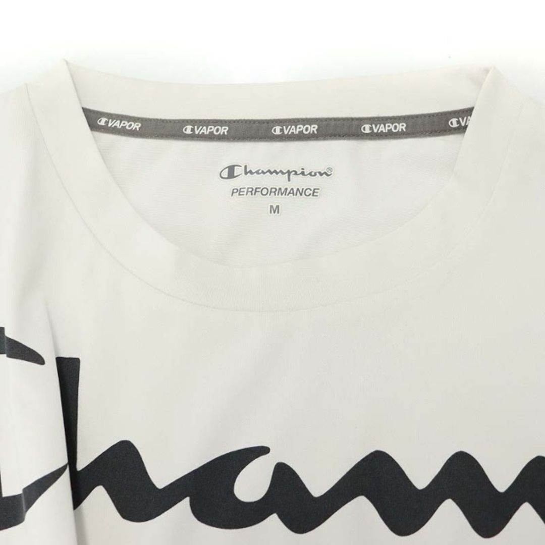 Champion(チャンピオン)のチャンピオン ショートスリーブTシャツ カットソー ロゴ スポーツウェア M 白 レディースのトップス(Tシャツ(半袖/袖なし))の商品写真
