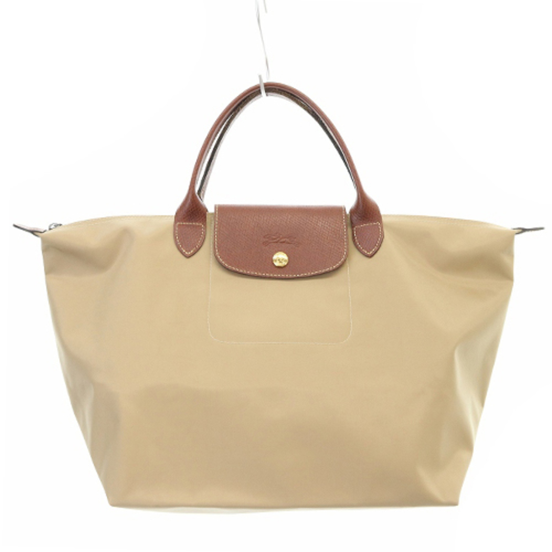 LONGCHAMP(ロンシャン)のロンシャン ルプリアージュ M バッグ トートーバッグ 茶色 べージュ レディースのバッグ(トートバッグ)の商品写真