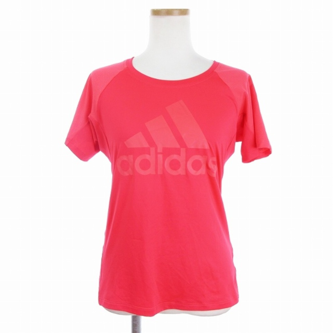 adidas(アディダス)のアディダス ビッグロゴ トレーニング Tシャツ ピンク系 M ■002 スポーツ/アウトドアのスポーツ/アウトドア その他(その他)の商品写真