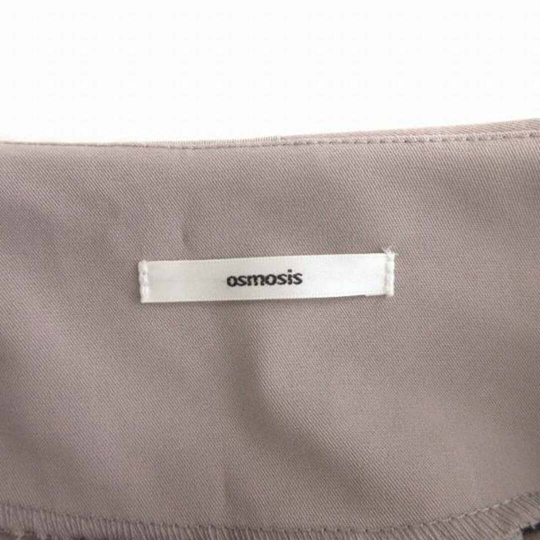 OSMOSIS(オズモーシス)のオズモーシス フロントタックロングブラウス カットソー 半袖 グレー ■002 レディースのトップス(シャツ/ブラウス(半袖/袖なし))の商品写真