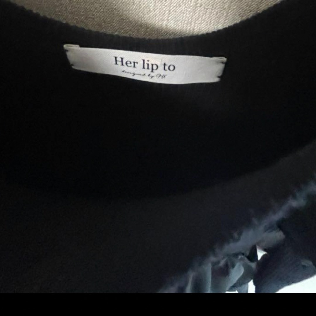 Her lip to(ハーリップトゥ)のOpen Back Ruffled Dress   レディースのワンピース(ロングワンピース/マキシワンピース)の商品写真