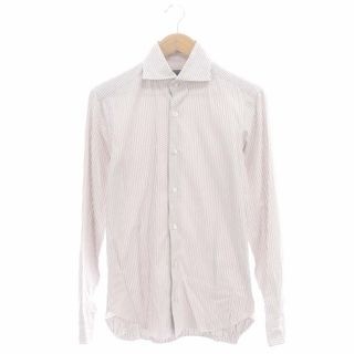 バルバ(BARBA)のバルバ DANDYLIFEドットカッタウェイ長袖シャツ 38/15 白 ホワイト(シャツ)