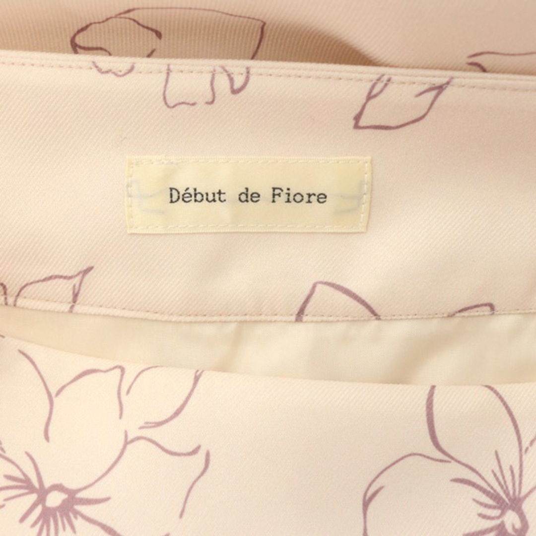 Debut de Fiore(デビュードフィオレ)のデビュー ド フィオレ 花柄 フレアスカート ロング プリント 38 ピンク レディースのスカート(ロングスカート)の商品写真