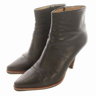 マルタンマルジェラ(Maison Martin Margiela)のマルジェラ Martin Margiela ショートブーツ レザー 24 黒(ブーツ)