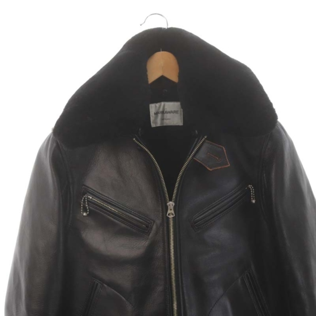 マーカウェア ホースハイドシングルライダースジャケット レザージャケット メンズのジャケット/アウター(ライダースジャケット)の商品写真