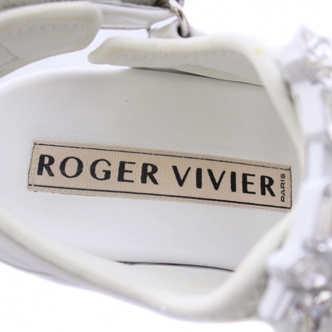 ROGER VIVIER(ロジェヴィヴィエ)のロジェヴィヴィエ ヴィヴ ラン ストラス バックル ファブリック サンダル レディースの靴/シューズ(サンダル)の商品写真