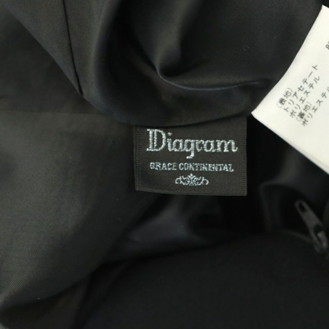 ダイアグラム グレースコンチネンタル タックパンツ テーパード 34 黒 レディースのパンツ(その他)の商品写真
