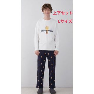 ジェラートピケ(gelato pique)のジェラードピケ ジェラードベア上下セット Lサイズ(Tシャツ/カットソー(七分/長袖))