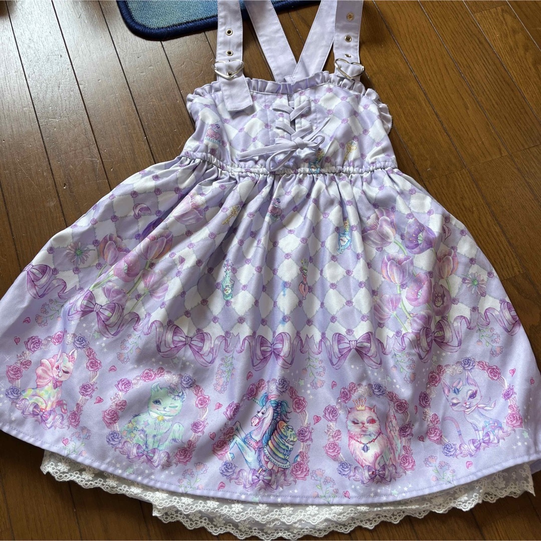 しまむら(シマムラ)のしまむら　エコネコ　ワンピース120 キッズ/ベビー/マタニティのキッズ服女の子用(90cm~)(ワンピース)の商品写真