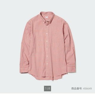 ユニクロ(UNIQLO)のユニクロ ギンガムチェックシャツ 赤(シャツ)