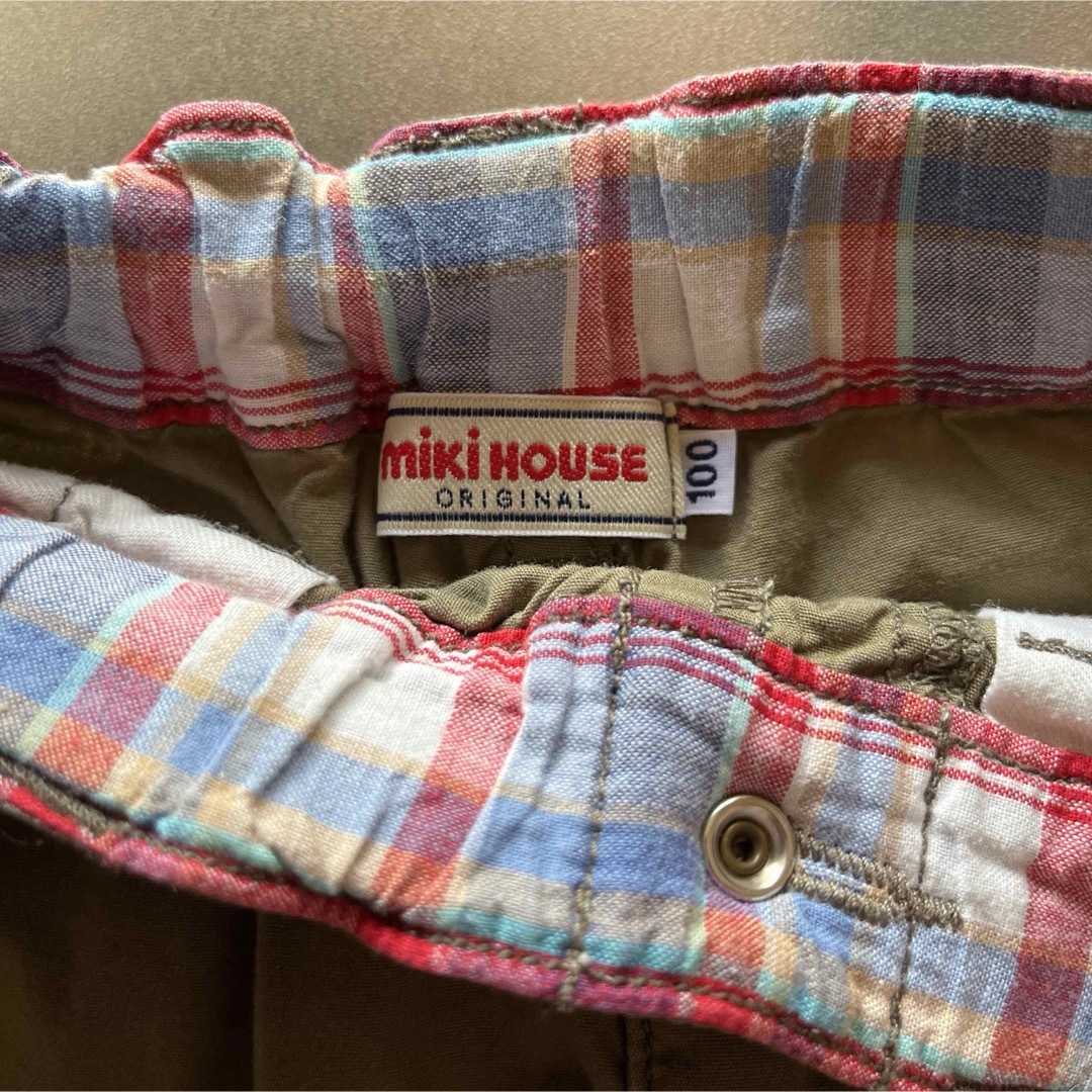 mikihouse(ミキハウス)のミキハウス　100 半袖シャツ　ズボン　セット キッズ/ベビー/マタニティのキッズ服男の子用(90cm~)(ブラウス)の商品写真