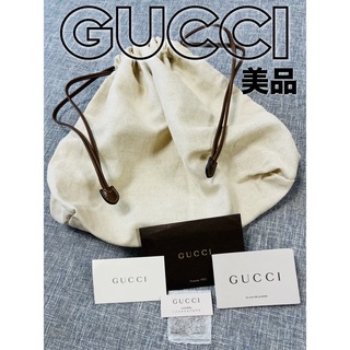 Gucci - グッチ GUCCI 巾着袋　巾着バッグ　ベージュ　美品