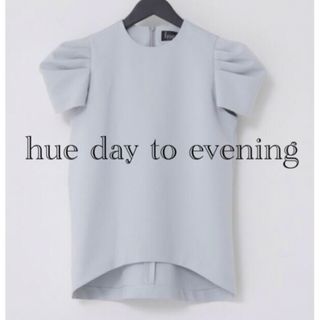 hue day to evening パフカップスリーブブラウス(シャツ/ブラウス(半袖/袖なし))