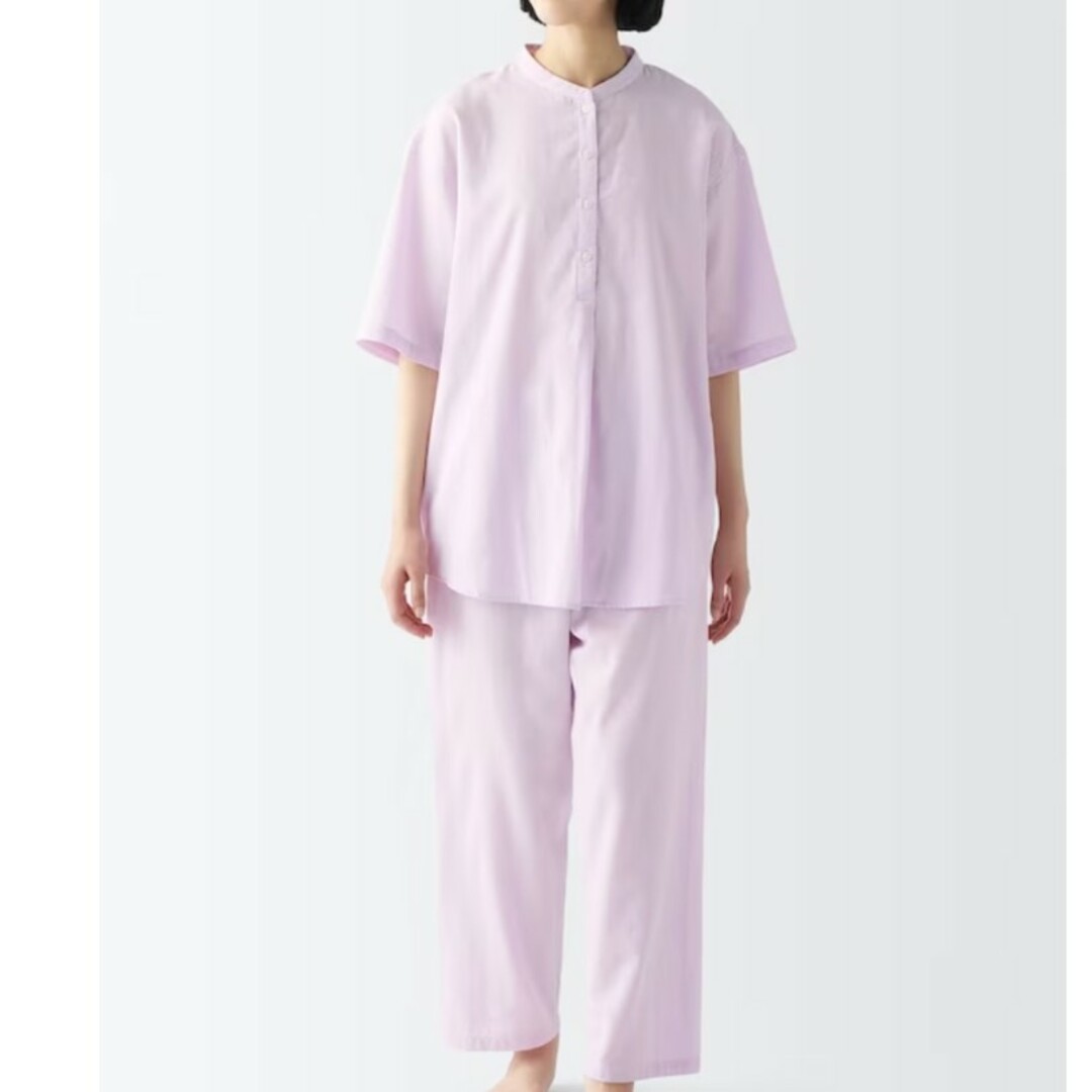 MUJI (無印良品)(ムジルシリョウヒン)の無印良品　五分袖パジャマ　レディースＭサイズ レディースのルームウェア/パジャマ(パジャマ)の商品写真