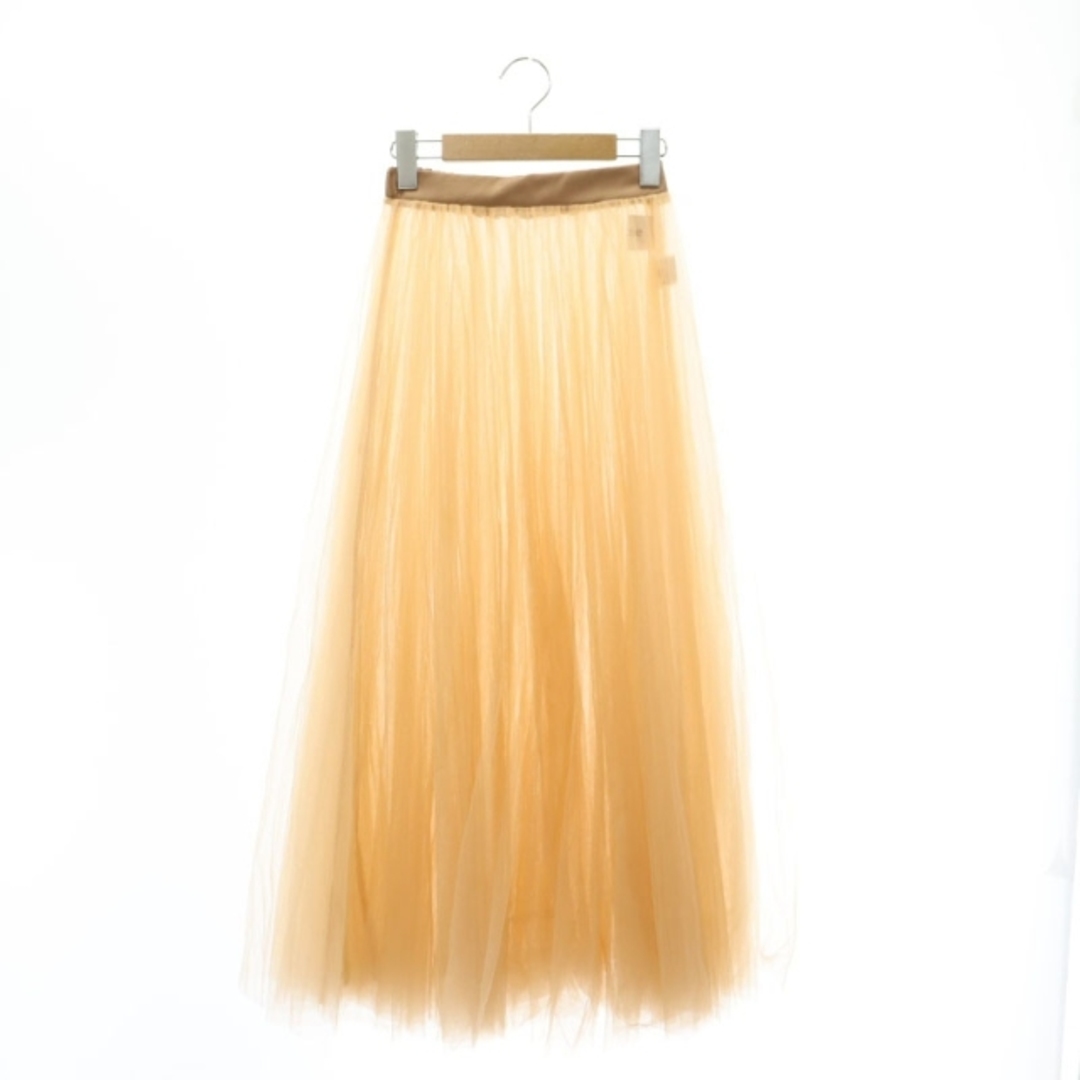 other(アザー)のエピヌ 3tulle volume skirt スカート ギャザー M オレンジ レディースのスカート(ロングスカート)の商品写真