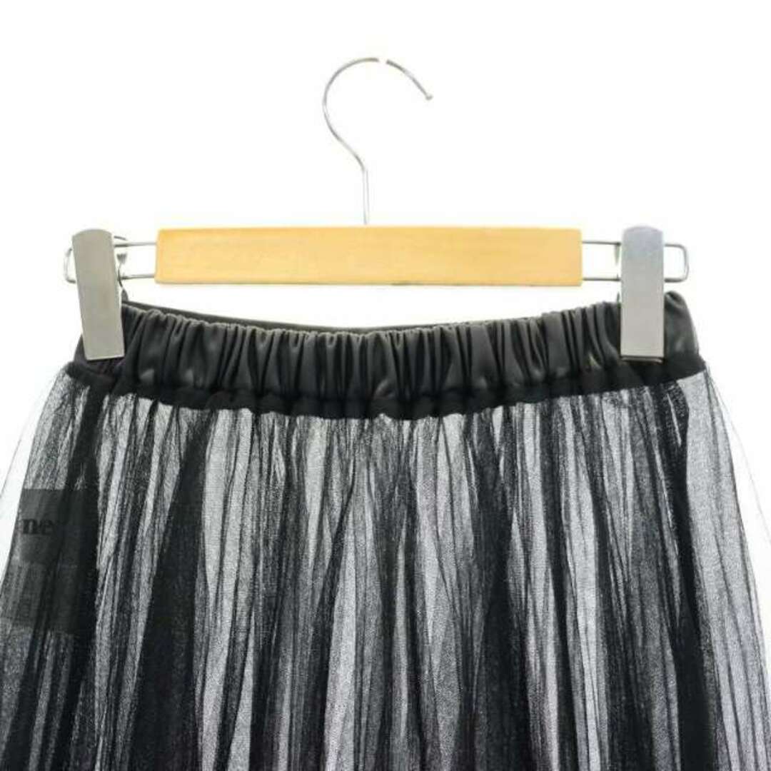 other(アザー)のエピヌ 3tulle volume skirt スカート ギャザー M 黒 レディースのスカート(ロングスカート)の商品写真