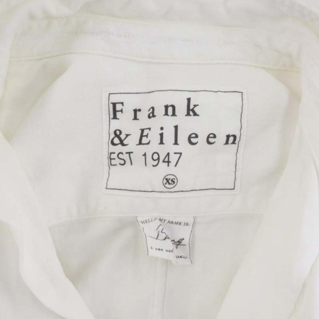 Frank&Eileen(フランクアンドアイリーン)のフランク&アイリーン BARRY オープンカラー シャツ 長袖 XS 白 レディースのトップス(シャツ/ブラウス(長袖/七分))の商品写真