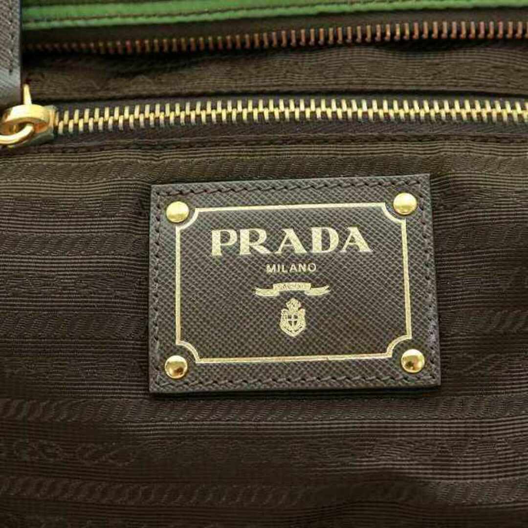 PRADA(プラダ)のプラダ TESSUTO SAFFIANO ショルダーバッグ カーキ BT0692 レディースのバッグ(ショルダーバッグ)の商品写真