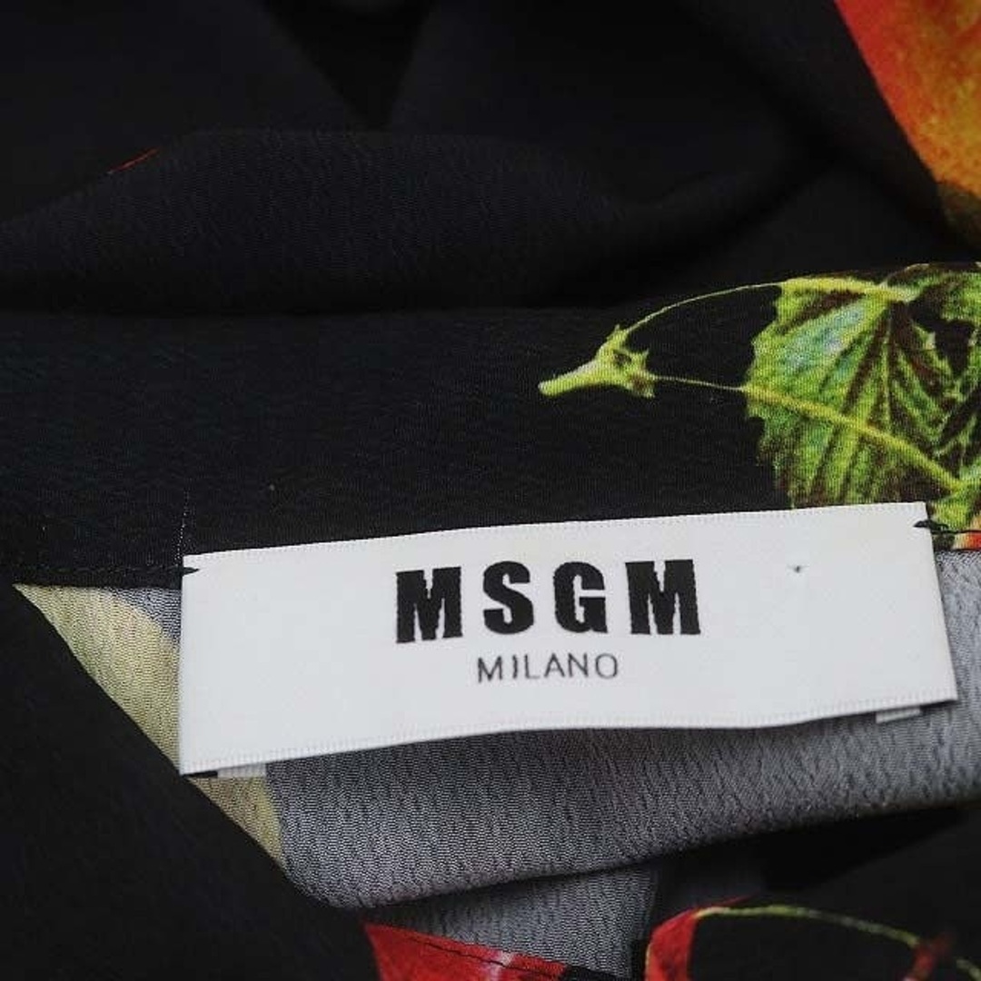 MSGM(エムエスジイエム)のエムエスジーエム フルーツプリントフリルショルダーシャツ 長袖 クロップド丈 レディースのトップス(シャツ/ブラウス(長袖/七分))の商品写真