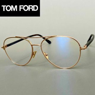 TOM FORD EYEWEAR - メガネ トムフォード ティアドロップ メンズ レディース ゴールド メタル