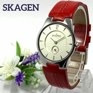 スカーゲン(SKAGEN)の287 稼働品 SKAGEN デンマーク レディース 腕時計 スモールセコンド(腕時計)