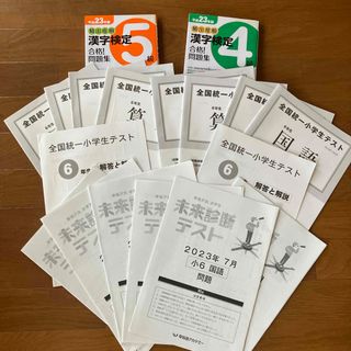 全国統一小学生テスト他　6年生(語学/参考書)