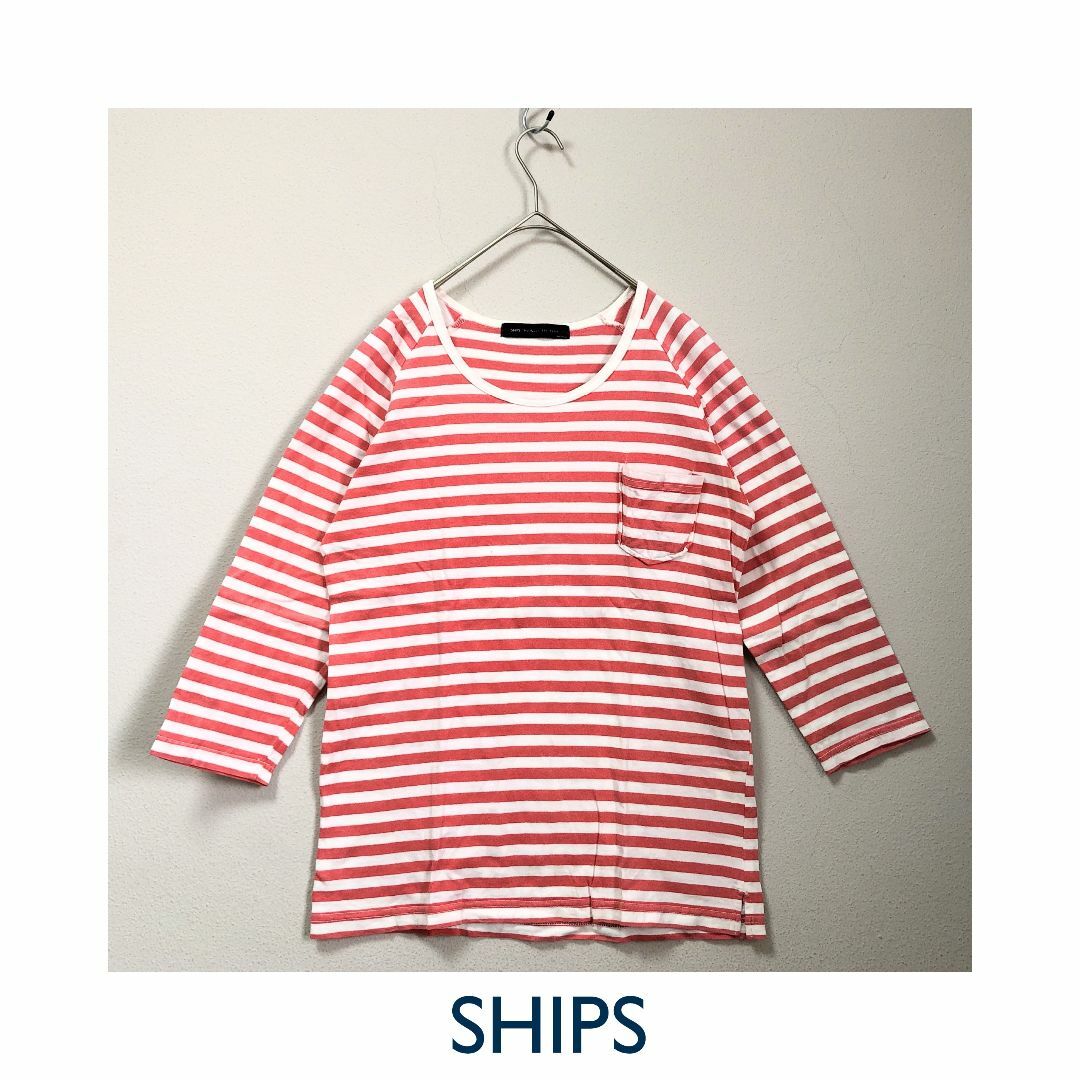 SHIPS JET BLUE(シップスジェットブルー)のSHIPS シップス JET BLUE トップス 7分袖 古着 メンズ メンズのトップス(Tシャツ/カットソー(七分/長袖))の商品写真