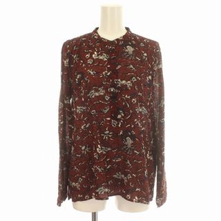 イザベルマラン(Isabel Marant)のイザベルマラン ETOILE シャツ 花柄 プルオーバー 長袖 34 茶(シャツ/ブラウス(長袖/七分))