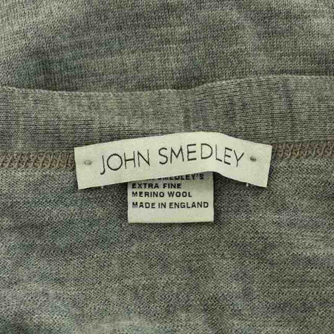 JOHN SMEDLEY(ジョンスメドレー)のジョンスメドレー ニットカーディガン 長袖 ウール S グレー レディースのトップス(カーディガン)の商品写真